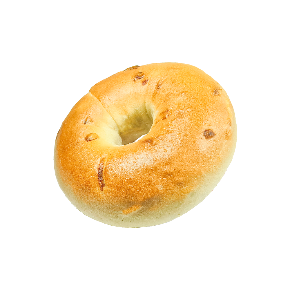 Salty And Savory Flavor Roasted Onion Bagel