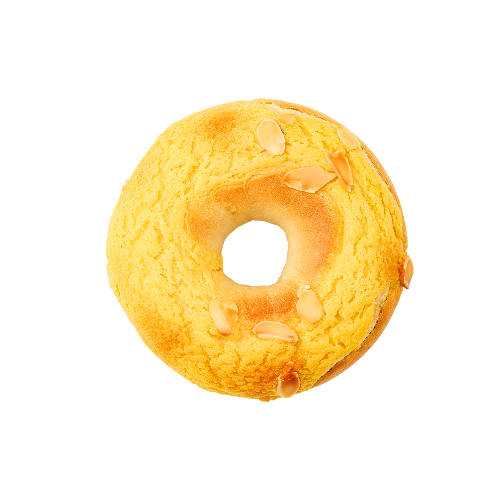 Toasted Almond Mango-Coconut Bagel