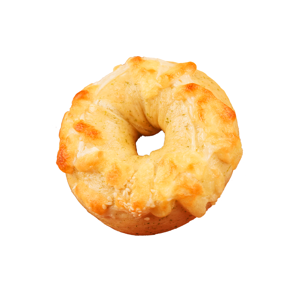 Golden And Crispy Potato Bacon Bagel