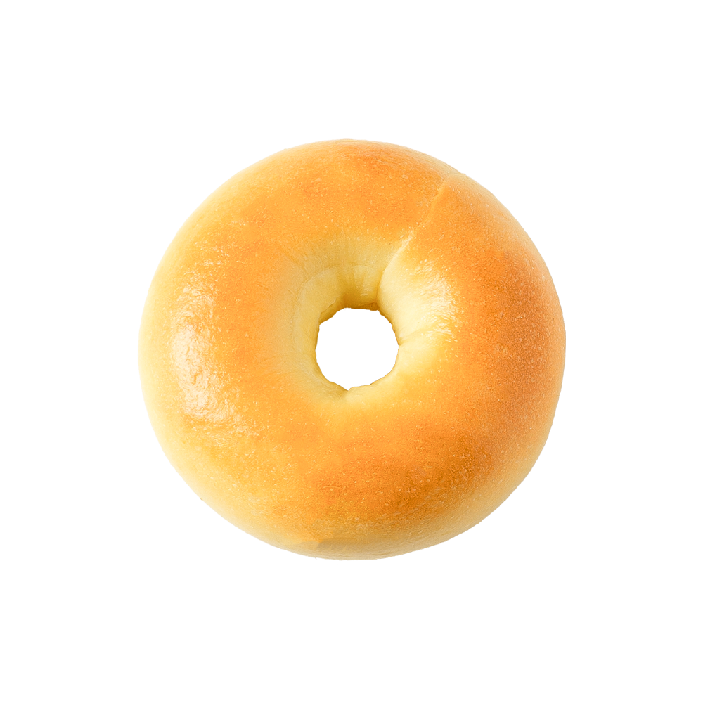 Glossy And Brittle Plain Bagel