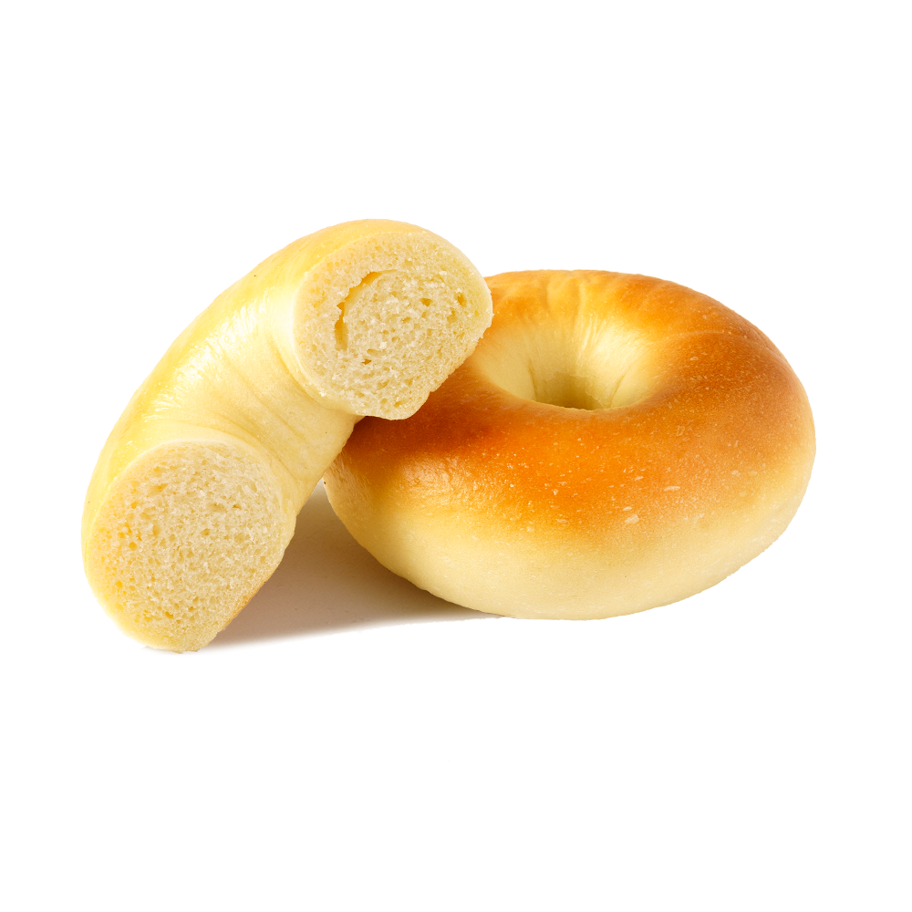 Glossy And Brittle Plain Bagel