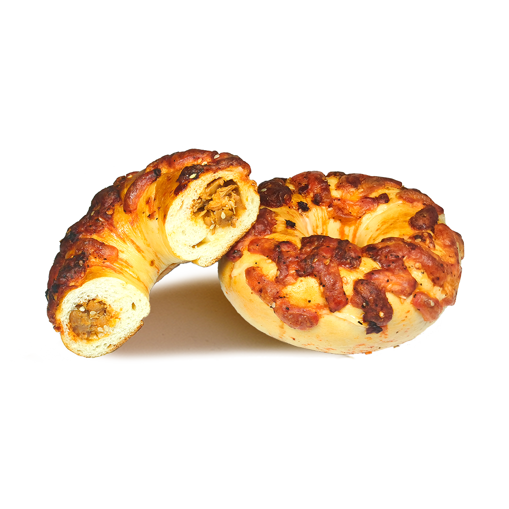 Chewy Bagel Base Teng Pepper Chicken Bagel